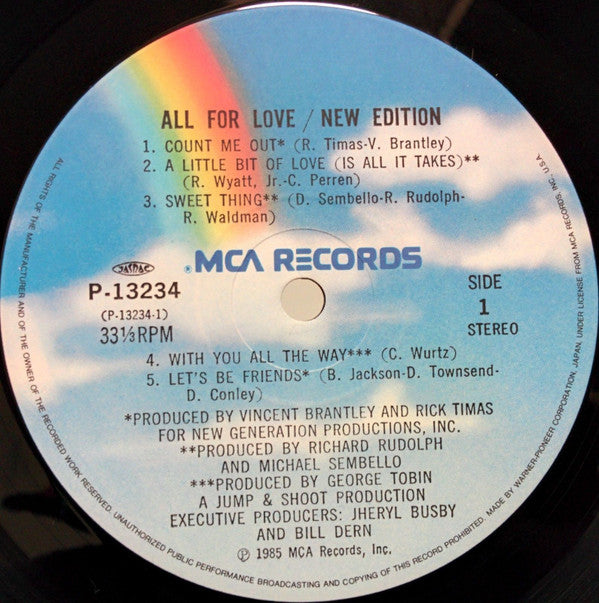 Master Release: All For Love by New Edition