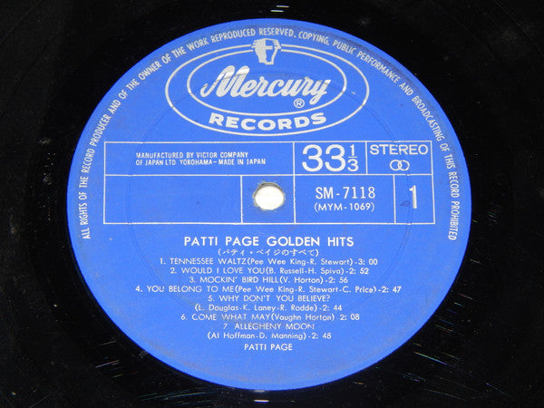 Patti Page Golden Hits