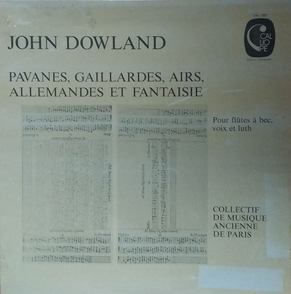 Master Release: Pavanes, Gaillardes, Airs, Allemandes Et Fantaisie by John Dowland