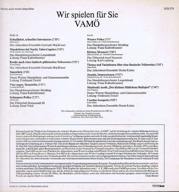 Release: Unknown Release-Vinyl-Austria-1980-0120 379-10231542