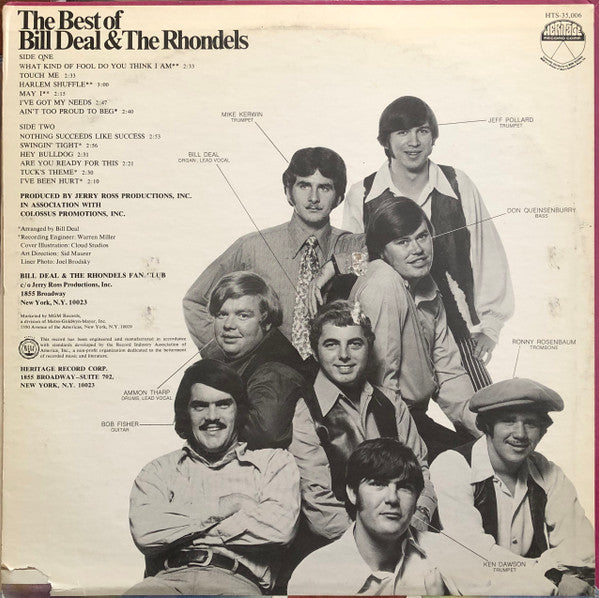 Master Release: The Best Of Bill Deal & The Rhondels by Bill Deal & The Rondells