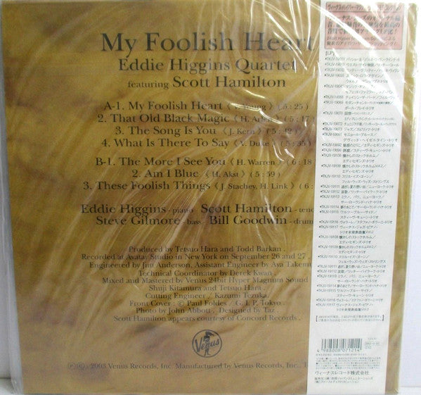 Master Release: My Foolish Heart by Eddie Higgins Quartet