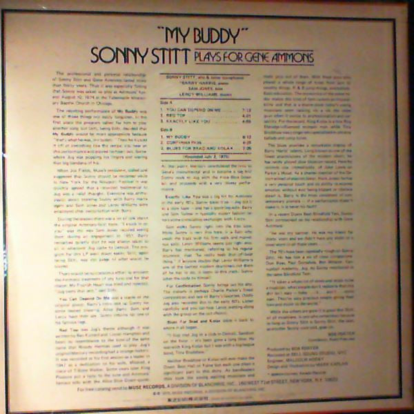Release: "My Buddy" (Sonny Stitt Plays For Gene Ammons)-Vinyl-Japan-1976-IXJ-80148-15328356