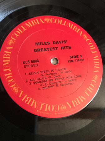 Master Release: Miles Davis' Greatest Hits by Miles Davis