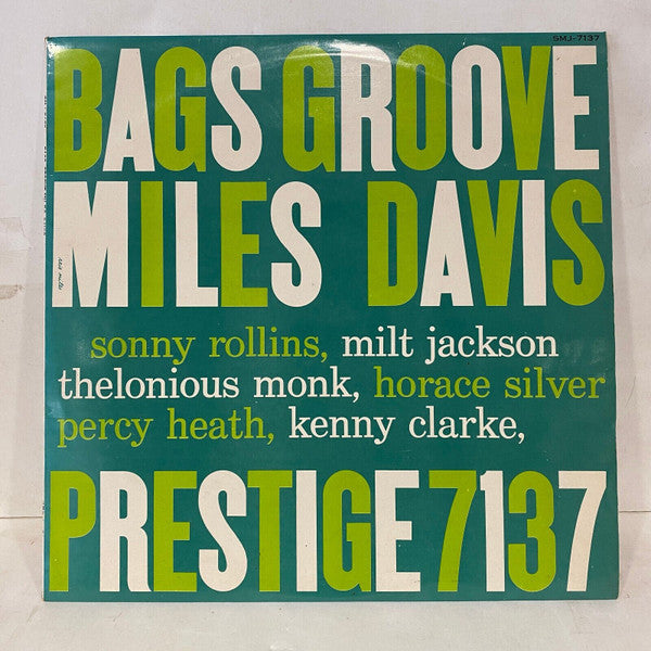 Release: Bags' Groove-Vinyl-Japan-1963-SMJ-7137-26909816