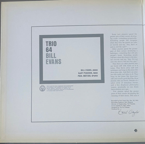 Release: Trio 64-Vinyl-US-1964-V6-8578, V-8578, V/V6-8578-30001759