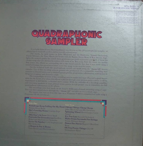 Master Release: Quadraphonic Sampler by Various