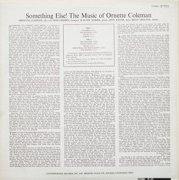Something Else!!!! – The Music Of Ornette Coleman
