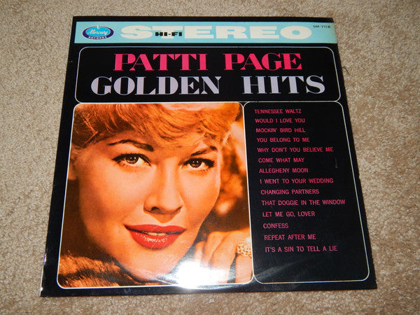 Release: Patti Page Golden Hits-Vinyl-Japan-None-SM-7118-10686929