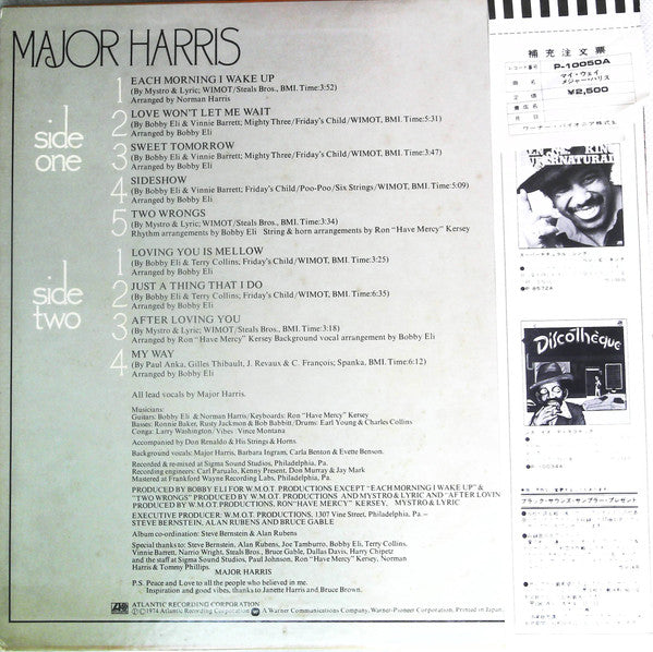 Master Release: My Way by Major Harris