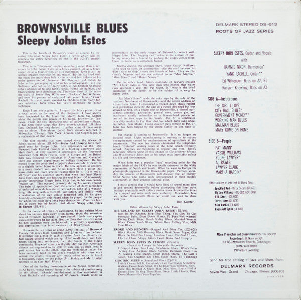 Master Release: Brownsville Blues by Sleepy John Estes