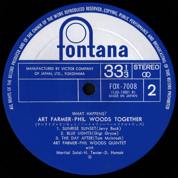 What Happens?... Art Farmer - Phil Woods Together