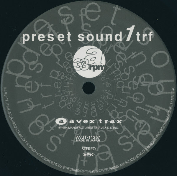 Release: Preset Sound-Vinyl-Japan-1994-AVJT-11257-11258006