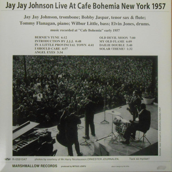 Master Release: Live At Café Bohemia 1957 by The J.J. Johnson Quintet