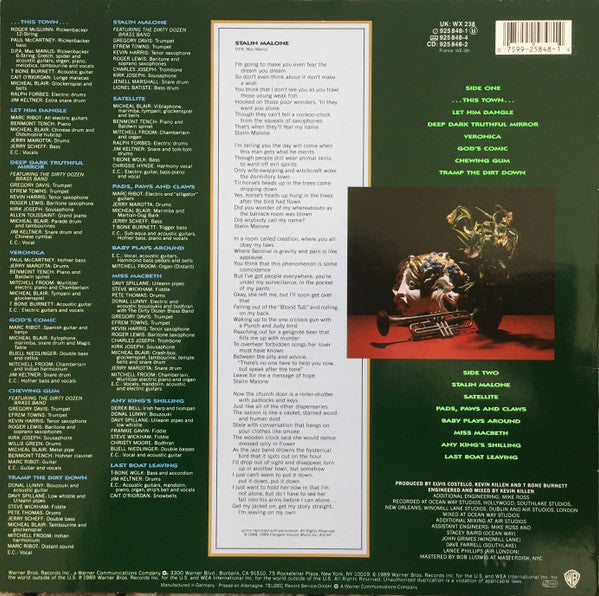 Release: Spike-Vinyl-UK & Europe-1989-925 848-1, WX 238-18031225