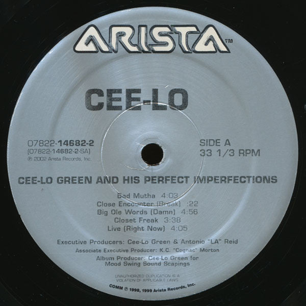 Release: Cee-Lo Green And His Perfect Imperfections-Vinyl-US-2002-07822-14682-1-97844