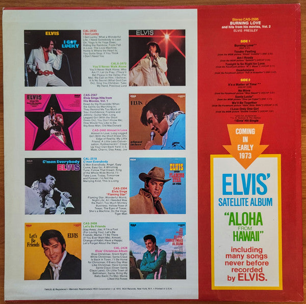 Master Release: Burning Love And Hits From His Movies, Vol. 2 by Elvis Presley