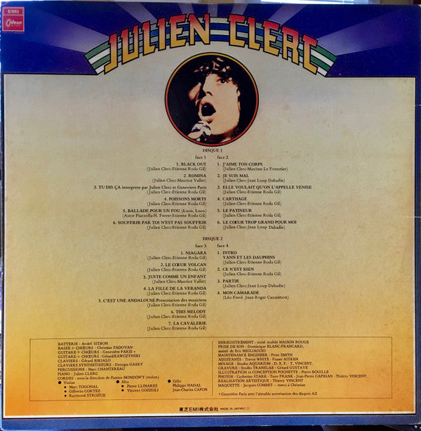 Release: Julien Clerc (Enregistrement Public 1977)-Vinyl-Japan-1977-EOS-67143 44-11034170