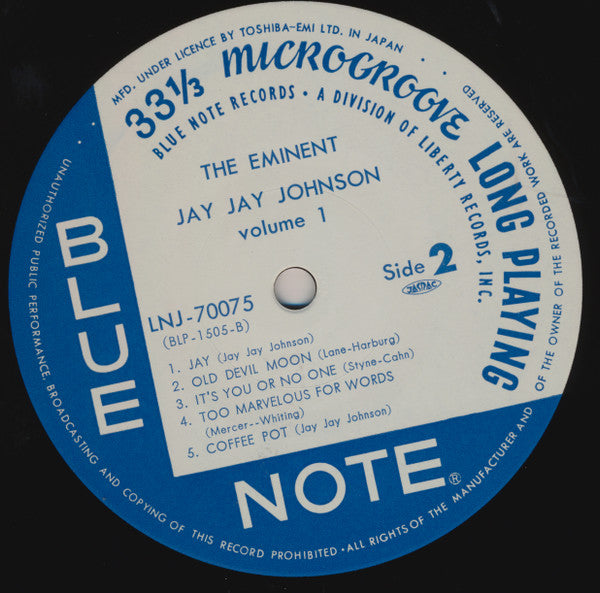 The Eminent Jay Jay Johnson (Volume 1)