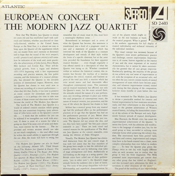 Release: European Concert-Vinyl-US-1968-SD 2-603-13277396