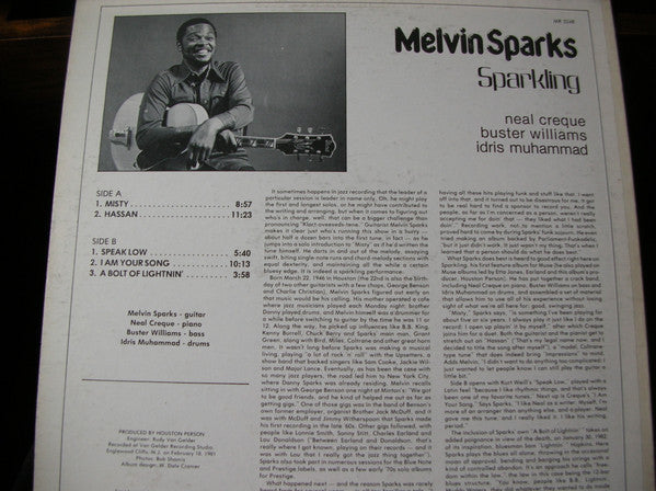 Master Release: Sparkling by Melvin Sparks