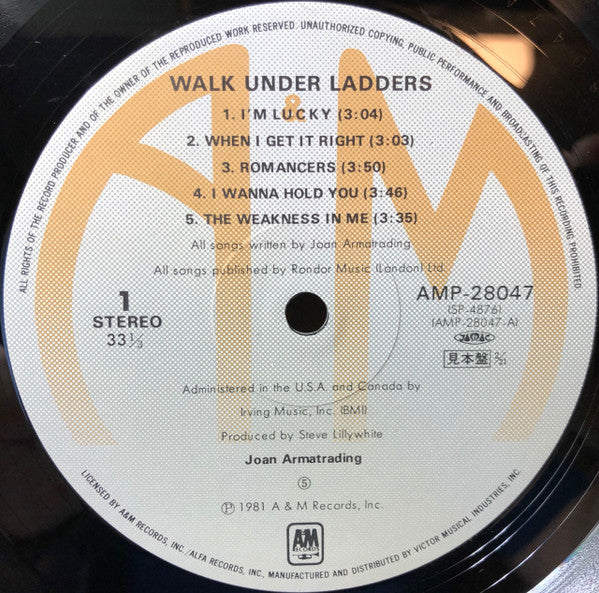 Master Release: Walk Under Ladders by Joan Armatrading
