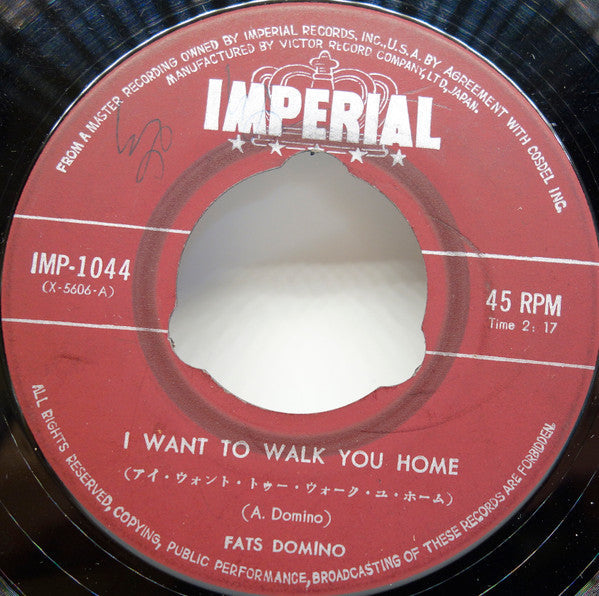 Master Release: I Want To Walk You Home / I'm Gonna Be A Wheel Some Day by Fats Domino