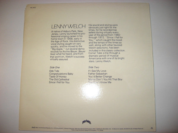 Release: Since I Fell For You-Vinyl-US-1980-PIC 3402, PIC-LP-3402-11065877