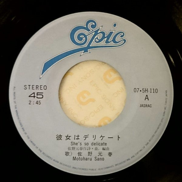 彼女はデリケート = She's So Delicate