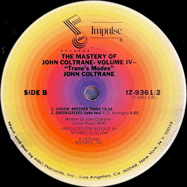 The Mastery Of John Coltrane / Vol. IV "Trane's Modes"