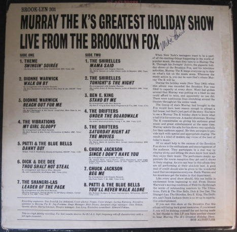 Master Release: Murray The K's Greatest Holiday Show Live From The Brooklyn Fox by Various