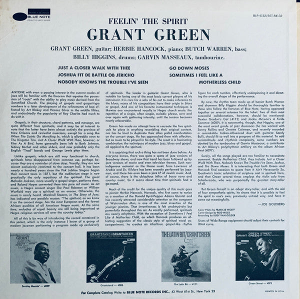 Master Release: Feelin' The Spirit by Grant Green
