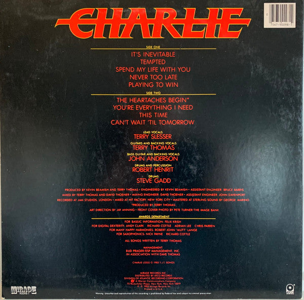 Release: Charlie-Vinyl-US-1983-90098-1-29442142