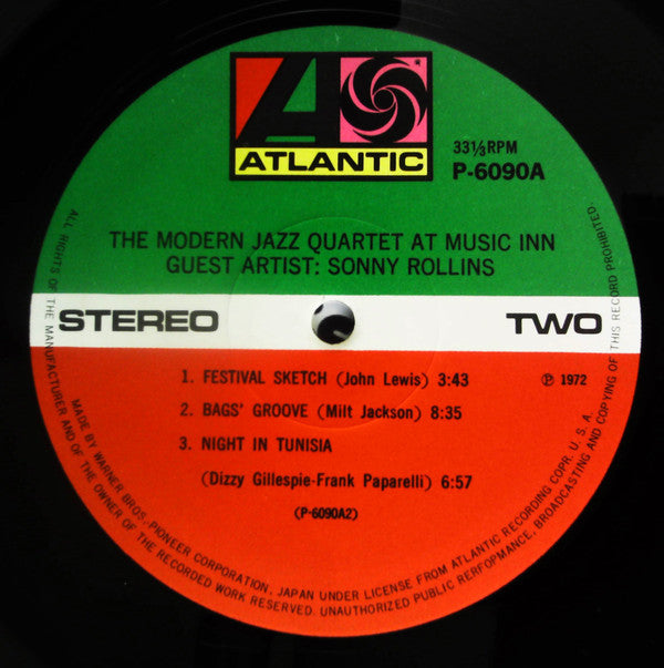 The Modern Jazz Quartet At Music Inn —  Volume 2