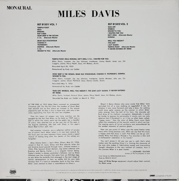 Release: Volume 1-Vinyl-Europe-None-BST 81501, 81501-27696003