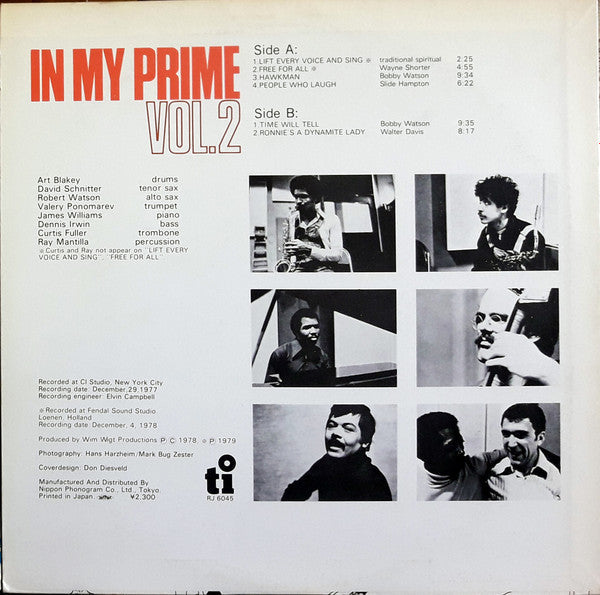 Master Release: In My Prime Vol. 2 by Art Blakey & The Jazz Messengers