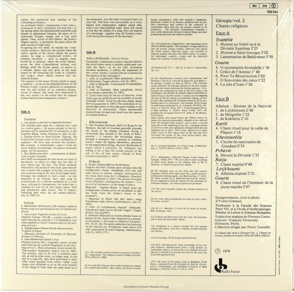Géorgie : Chants Religieux Vol.2