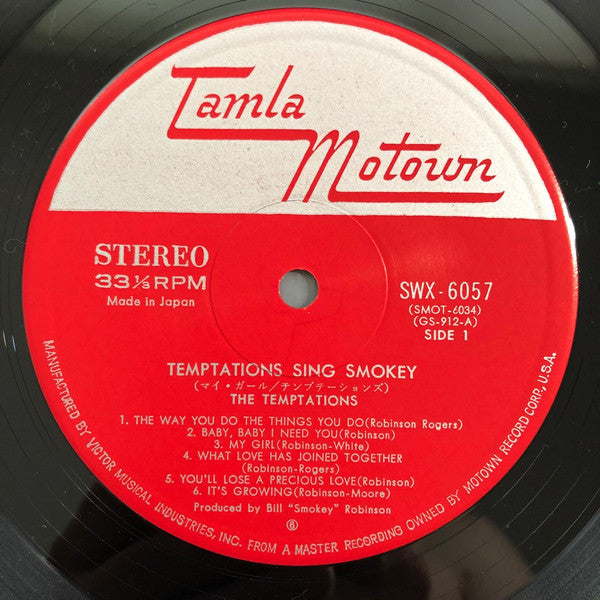 Release: The Temptations Sing Smokey-Vinyl-Japan-1973-SWX-6057-14209733