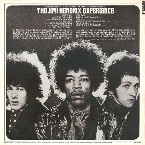Master Release: Are You Experienced by The Jimi Hendrix Experience