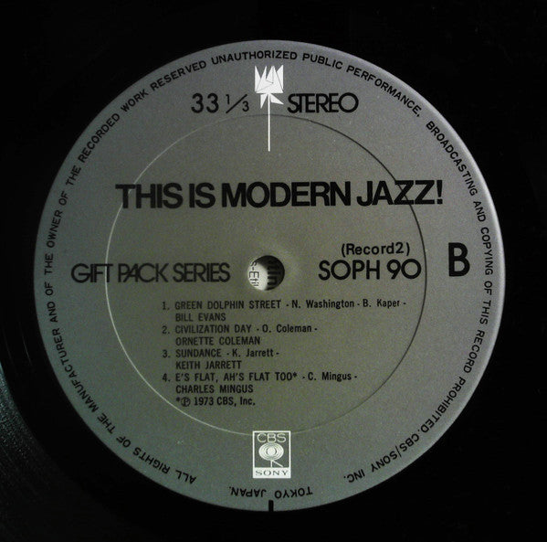 This Is Modern Jazz!
