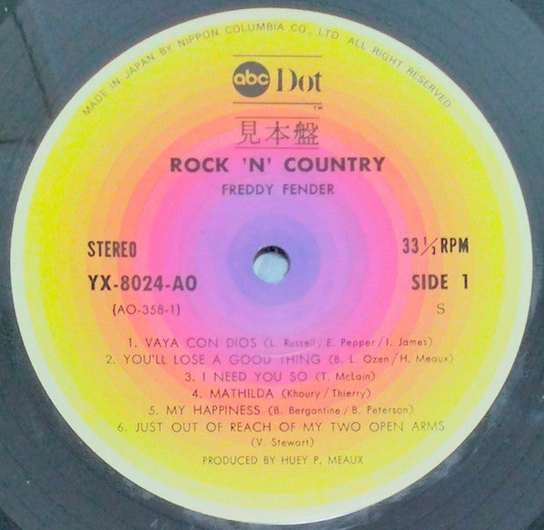 Release: Rock 'N' Country-Vinyl-Japan-1976-YX-8024-AO-22354672