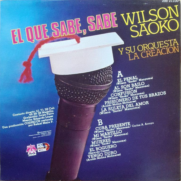 Release: El Que Sabe, Sabe-Vinyl-Colombia-1987-298 21100-12463384