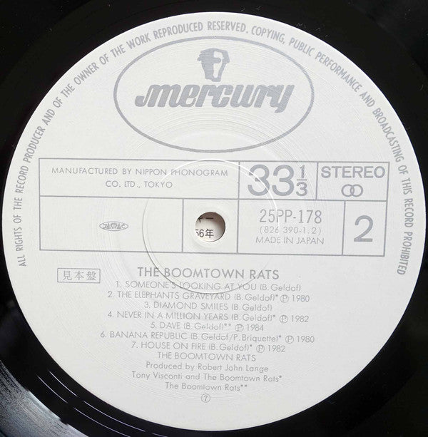 The Boomtown Rats = ブームタウン・ラッツ・ベスト〜哀愁のマンデイ〜