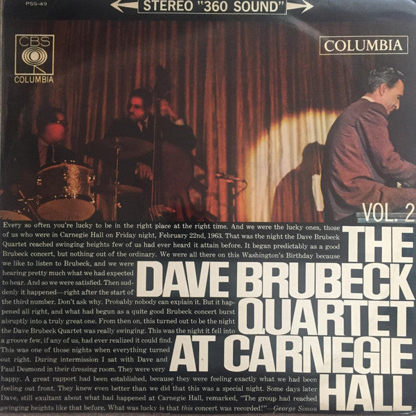 Release: At Carnegie Hall (Part 2)-Vinyl-Japan-1963-PSS-49-10539075
