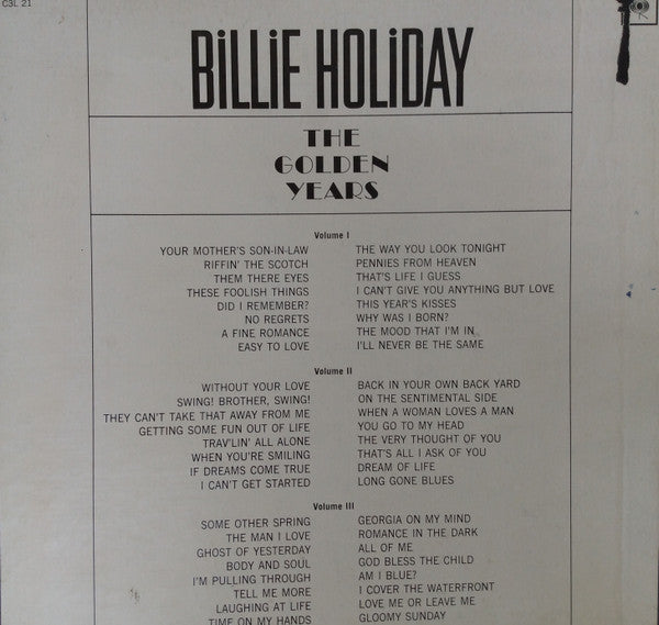 Release: The Golden Years-Vinyl, Box Set-US-None-C3L 21, CL 1758,1759,1760-22939598