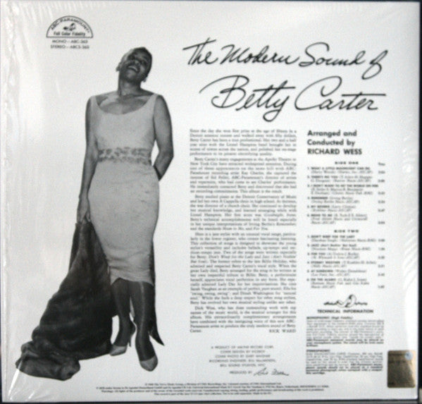 Release: The Modern Sound Of Betty Carter-Vinyl-UK-2018-ABC-363-12521821