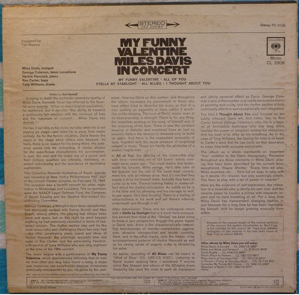 My Funny Valentine - Miles Davis In Concert