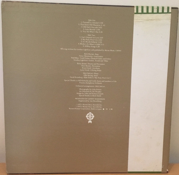 Master Release: Old Dan's Records by Gordon Lightfoot