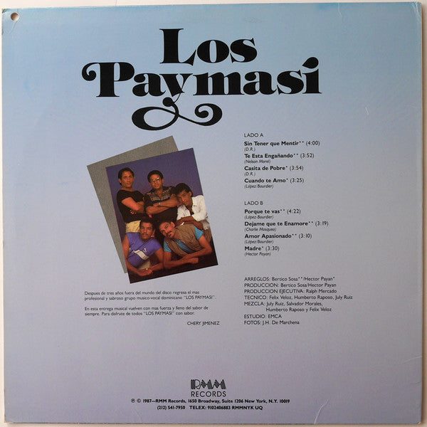 Release: Los Paymasi-Vinyl-US-1987-RMLP-1652-11249465