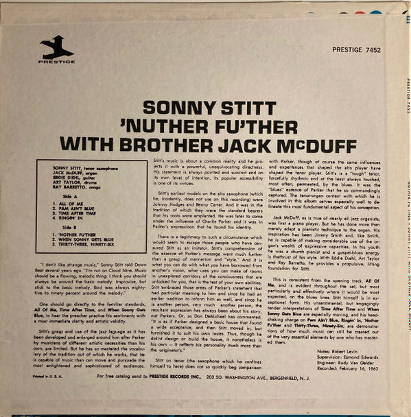 Master Release: Stitt Meets Brother Jack by Sonny Stitt